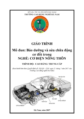 Giáo trình bảo dưỡng và sửa chữa động cơ đốt trong nghề cơ điện nông thôn cđtc