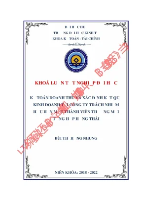 Kế toán doanh thu và xác định kết quả kinh doanh tại công ty tnhh mtv thương mại tổng hợp hưng thái