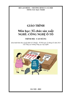 Giáo trình tổ chức sản xuất ngành ô tô