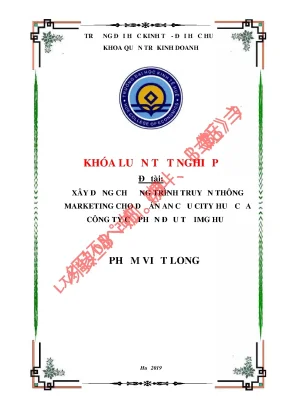 Xây dựng chương trình truyền thông marketing cho dự án an cựu city huế của công ty cổ phần đầu tư img huế