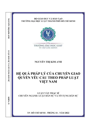 Hệ quả pháp lý của chuyển giao quyền yêu cầu theo pháp luật việt nam