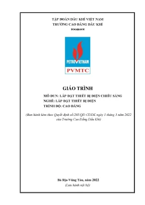 Giáo trình lắp đặt thiết bị điện chiếu sáng nghề lắp đặt thiết bị điện cao đẳng