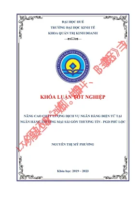 Nâng cao chất lượng dịch vụ ngân hàng điện tử tại ngân hàng tmcp sài gòn thương tín pgd phú lộc