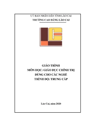 Giáo trình giáo dục chính trị trình độ trung cấp