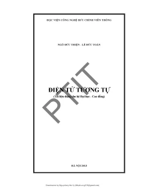 Giáo trình điện tử tương tự học viện công nghệ bưu chính viễn thông