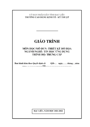 Giáo trình mô đun thiết kế đồ họa nghề tin học ứng dụng trình độ trung cấp