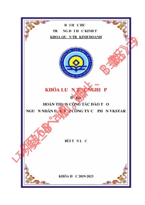 Hoàn thiện công tác đào tạo nguồn nhân lực tại công ty cổ phần vkstar