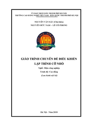 Giáo trình chuyên đề điều khiển lập trình cỡ nhỏ nghề điện công nghiệp cao đẳng