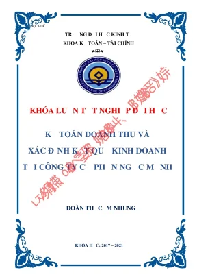 Kế toán doanh thu và xác định kết quả kinh doanh tại công ty cổ phần ngọc mạnh