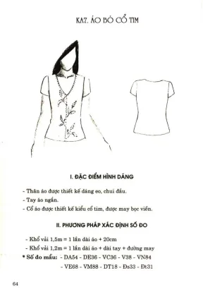 Giáo trình thiết kế sơmi quần âu chân váy đầm liền thân veston áo dài tập 1 phần 2