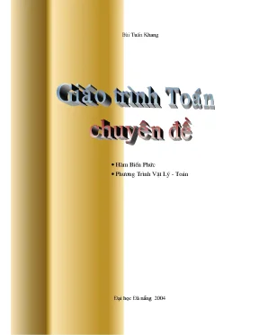 Giáo trình toán chuyên đề hàm biến phức phương trình vật lý toán