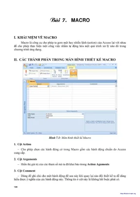 Giáo trình lập trình quản lý với microfoft office access 2007 phần 2