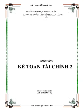 Giáo trình kế toán tài chính 2 trường đại học phan thiết