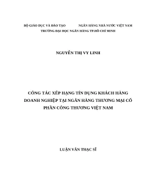1248 công tác xếp hạng tín dụng khách hàng dn tại nhtm cp công thương việt nam luận văn thạc sĩ kinh tế nguyễn thị vy linh tp hcm đh nh 2018 95 tr