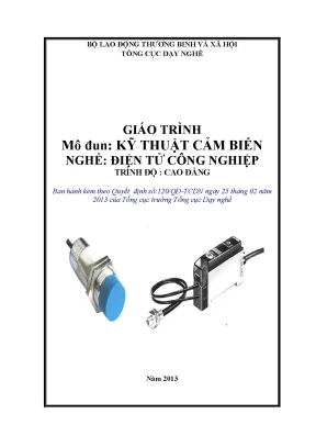 Giáo trình kỹ thuật cảm biến nghề điện tử công nghiệp cao đẳng