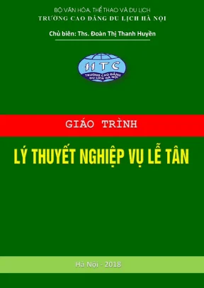 Giáo trình lý thuyết nghiệp vụ lễ tân