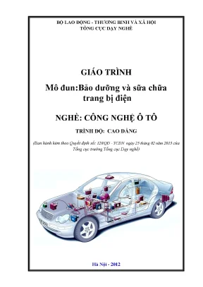 Giáo trình ảo dưỡng sửa chữa trang bị điện