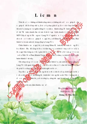 Khóa luận tốt nghiệp kế toán doanh thu và xác định kết quả kinh doanh tại công ty tnhh mtv xây dựng và thương mại long việt