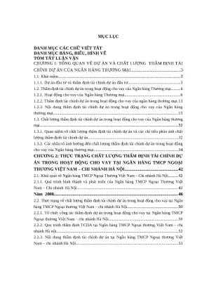 Luận văn thạc sĩ quản lý rủi ro tín dụng tại ngân hàng đầu tư và phát triển việt nam chi nhánh bắc hà nội