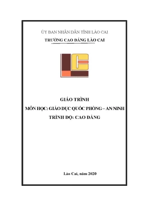 Giáo trình giáo dục quốc phòng an ninh trình độ cao đẳng