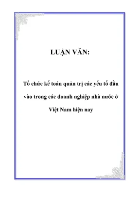 Bài luận văn tốt nghiệp kế toán quản trị