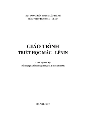 Giáo trình triết học mác không chuyên