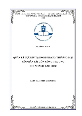 0379 quản lý nợ xấu tại nhtm cp sài gòn công thương chi nhánh bạc liêu luận văn thạc sĩ tcnh lê hồng minh lê thị hiệp thương tp hcm đh nh 2018 x 83 t