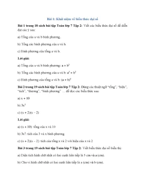 Giải sbt toán 7 full