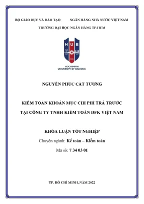 Kiểm toán khoản mục chi phí trả trước tại công ty tnhh kiểm toán dfk việt nam