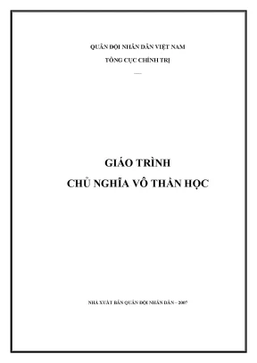 Giáo trình chủ nghĩa vô thần học