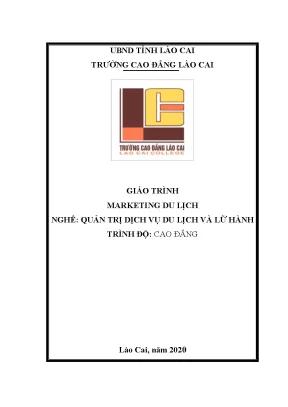 Giáo trình marketing du lịch ngành quản trị du lịch và lữ hành cao đẳng