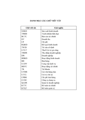Luận văn thạc sĩ kinh tế kế toán doanh thu chi phí và xác định kết quả kinh doanh tại công ty trách nhiệm hữu hạn 27 7