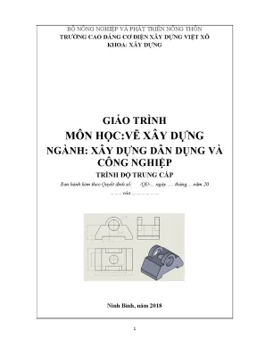 Giáo trình vẽ xây dựng nghề xây dựng dân dụng và công nghiệp trung cấp