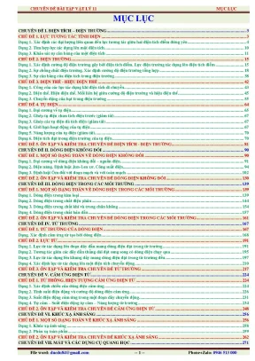 Chuyên đề bài tập vật lý 11