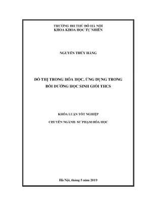 Đồ thị trong hóa học ứng dụng trong bồi dưỡng học sinh giỏi thcs