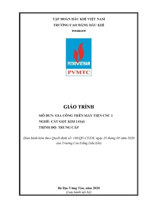 Giáo trình gia công trên máy tiện cnc 1 nghề cắt gọt kim loại trình độ trung cấp