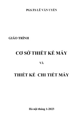 Giáo trình cơ sở thiết kế máy và thiết kế chi tiết máy phần 2