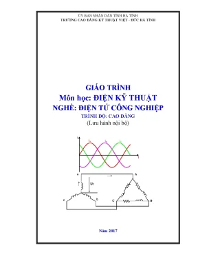Giáo trình điện kỹ thuật nghề điện tử công nghiệp cao đẳng