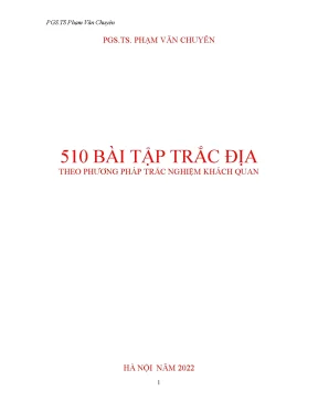 510 bài tập trắc địa theo phương pháp trắc nghiệm khách quan
