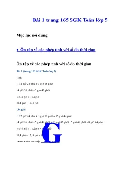 Tuyển tập giải toán lớp 5 tập 2 p5