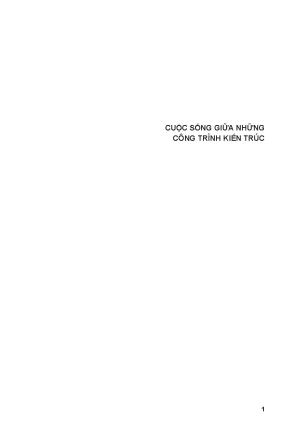 Cuộc sống giữa những công trình kiến trúc