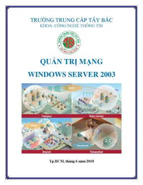Giáo trình quản trị mạng windows server 2003