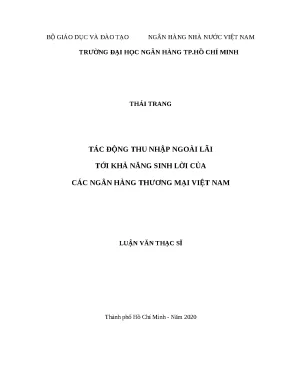 0149 tác động thu nhập ngoài lãi tới khả năng sinh lời các nhtm việt nam luận văn thạc sĩ tcnh thái trang lê thị tuyết hoa tp hcm đh nh hcm 2020 ix 65