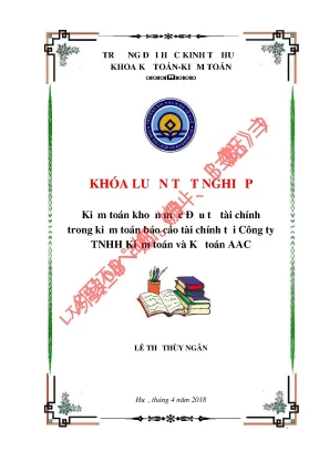 Khóa luận tốt nghiệp kiểm toán khoản mục đầu tư tài chính trong kiểm toán báo cáo tài chính tại công ty tnhh kiểm toán và kế toán aac