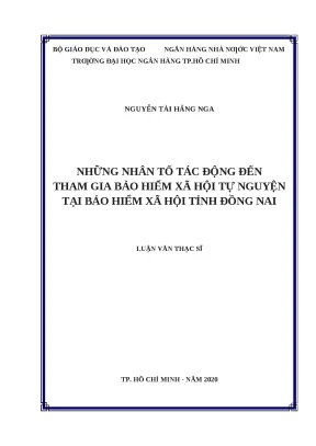 0602 những nhân tố tác động đến số thu bảo hiểm xã hội tại bảo hiểm xã hội tự nguyện tại bảo hiểm xã hội tỉnh đồng nai luận văn thạc sĩ tcnh nguyễn tài hằn