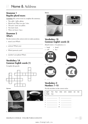 Global beginner workbook