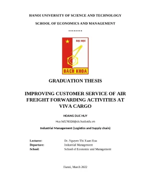 Khóa luận tốt nghiệp logistics