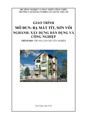 Giáo trình bạ mạ tít sơn vôi nghề xây dựng dân dụng và công nghiệp trung cấp chuyên nghiệp