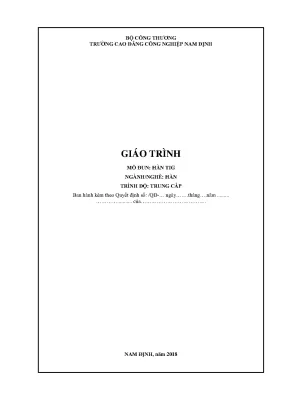 Giáo trình hàn tig