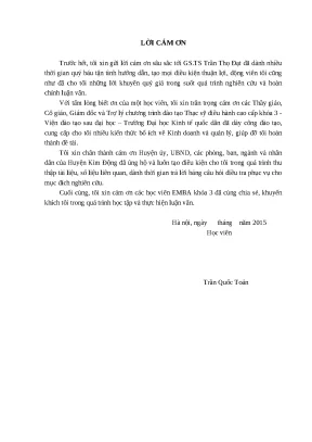 Luận văn thạc sỹ kinh doanh và quản lý nâng cao chất lượng cán bộ chính quyền xã thị trấn trên địa bàn huyện kim động tỉnh hưng yên